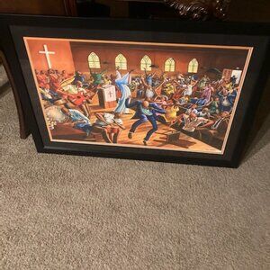 Friendly Friendship Baptist Church by Ernie Barnes